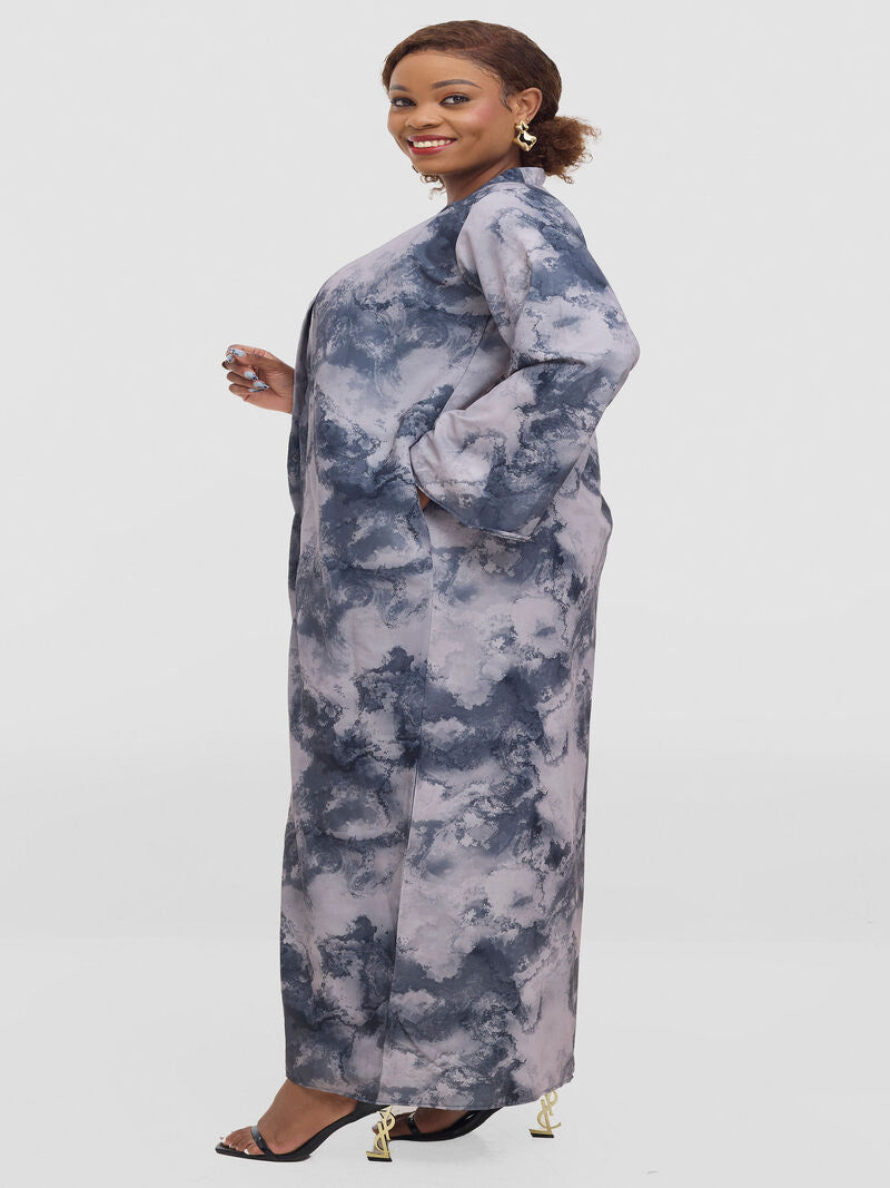 Liliadly Grey Nimbu Kimono