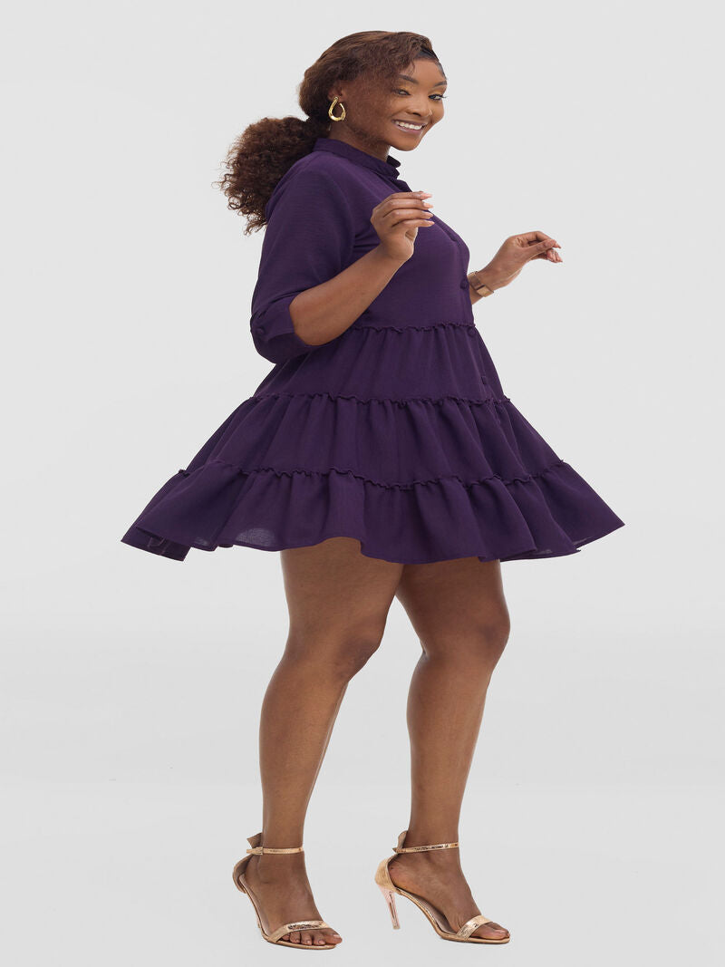 Liliadly Sassy Ruffled Shift Dress