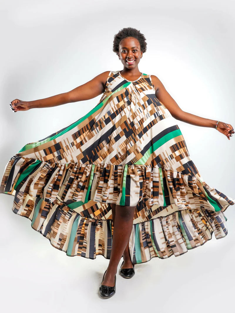 Craft High-Low Dress - Multicolored