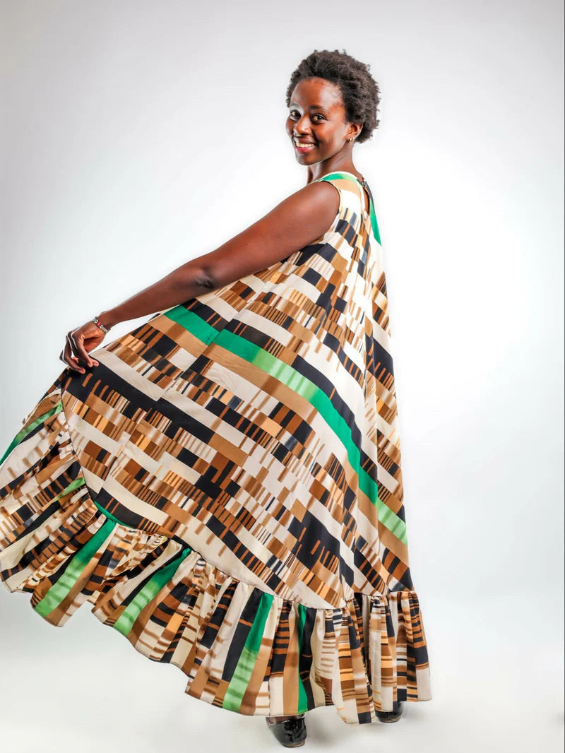 Craft High-Low Dress - Multicolored