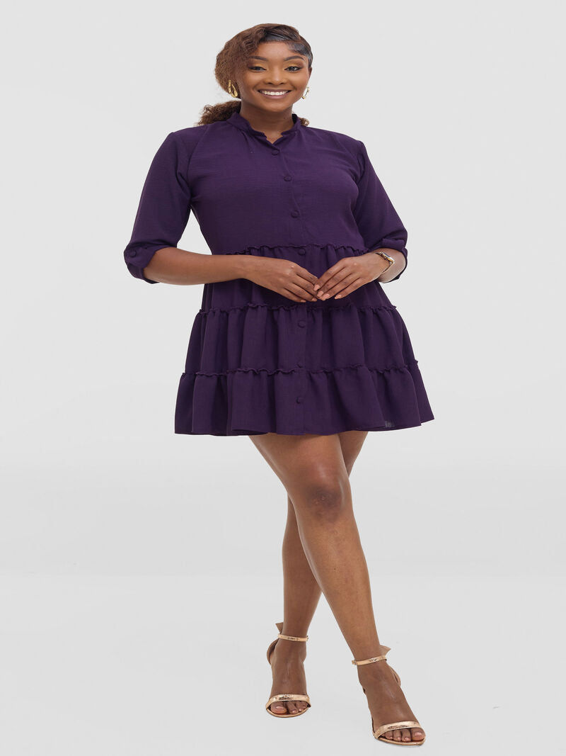 Liliadly Sassy Ruffled Shift Dress